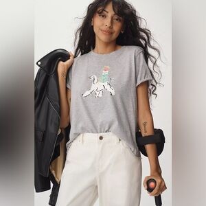 NWT Size L - Krissy Mast x Anthropologie Graphic Tee